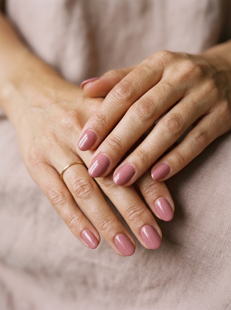 Dusty Rose Nagel Farbe